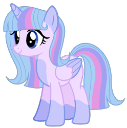 Size: 1192x1203 | Tagged: safe, artist:cindydreamlight, derpibooru import, oc, alicorn, pony, female, mare, simple background, solo, transparent background, two toned wings, wings