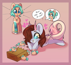 Size: 2146x1959 | Tagged: safe, artist:cloud-fly, derpibooru import, oc, oc only, bat pony, pony, chubbie, female, horns, mare, paper bag, self ponidox