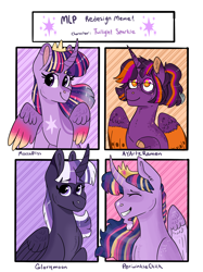 Size: 2048x2732 | Tagged: safe, artist:moccabliss, derpibooru import, twilight sparkle, twilight sparkle (alicorn), alicorn, pony, alternate design, meme