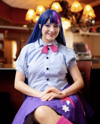 Size: 548x680 | Tagged: safe, artist:sarahndipity cosplay, derpibooru import, twilight sparkle, human, equestria girls, clothes, cosplay, costume, everfree northwest, everfree northwest 2019, irl, irl human, photo