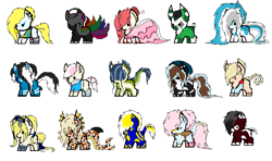 Size: 1183x700 | Tagged: safe, artist:beamybutt, derpibooru import, oc, oc only, earth pony, pony, base used, clothes, earth pony oc, simple background, white background