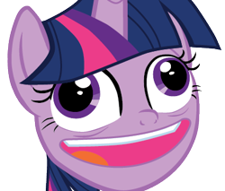 Size: 395x336 | Tagged: safe, derpibooru import, edit, twilight sparkle, twilight sparkle (alicorn), alicorn, pony, best gift ever, background removed, crazy face, cropped, derp, derp face, faic, female, food, mare, meme, meme face, meme template, open mouth, pudding, pudding face, smiling, solo, twilight sparkle is best facemaker, twilynanas, vector, vector edit, vector trace, wall eyed, wat