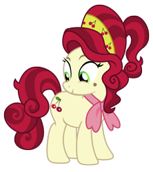 Size: 3231x3645 | Tagged: safe, artist:three uncle, derpibooru import, cherry jubilee, earth pony, pony, party pooped, female, mare, neckerchief, simple background, solo, transparent background, vector