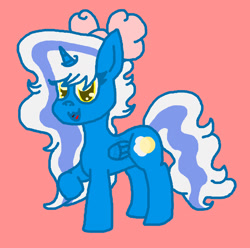 Size: 1280x1269 | Tagged: safe, artist:kubypikachukirby, derpibooru import, oc, oc:fleurbelle, alicorn, alicorn oc, bow, cute, female, golden eyes, hair bow, horn, mare, wingding eyes, wings