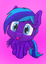 Size: 1436x1985 | Tagged: safe, artist:single purpose, derpibooru import, oc, oc:flugel, pegasus, pony, female, looking at you, mare, sitting, solo