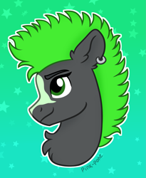 Size: 1215x1480 | Tagged: safe, artist:pink-pone, derpibooru import, oc, oc:agos, pony, bust, male, portrait, solo, stallion