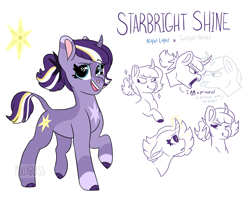 Size: 1940x1637 | Tagged: safe, artist:moccabliss, derpibooru import, oc, oc:starbright shine, pony, unicorn, curved horn, female, filly, horn, leonine tail, offspring, parent:night light, parent:twilight velvet, parents:nightvelvet, simple background, white background