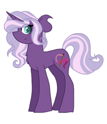 Size: 900x1044 | Tagged: safe, artist:gallantserver, derpibooru import, oc, oc:thespian, pony, unicorn, female, magical lesbian spawn, mare, offspring, parent:tempest shadow, parent:trixie, simple background, solo, transparent background