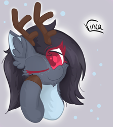 Size: 2596x2908 | Tagged: safe, artist:vinca, derpibooru import, oc, deer, reindeer, commission, solo, ych result, your character here