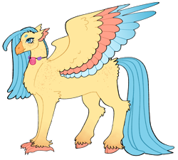 Size: 1280x1152 | Tagged: safe, artist:s0ftserve, derpibooru import, princess skystar, classical hippogriff, hippogriff, my little pony: the movie, female, freckles, headcanon, headcanon in the description, older, older skystar, simple background, solo, spread wings, story included, transparent background, wings