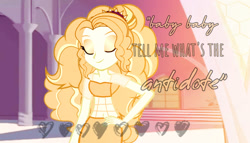 Size: 1258x720 | Tagged: safe, derpibooru import, edit, adagio dazzle, human, siren, equestria girls, baby, cute, solo