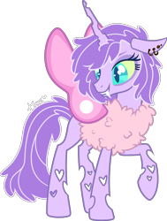 Size: 1966x2600 | Tagged: safe, artist:kurosawakuro, derpibooru import, oc, changeling, female, purple changeling, simple background, solo, transparent background