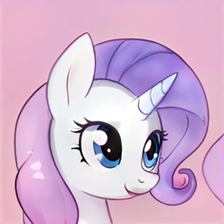 Size: 1024x1024 | Tagged: safe, artist:thisponydoesnotexist, derpibooru import, pony, unicorn, bust, female, mare, neural network, not rarity, portrait, solo