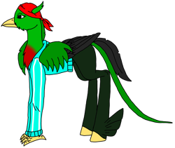 Size: 3252x2740 | Tagged: safe, artist:agdapl, derpibooru import, hippogriff, pony, bandana, clothes, crossover, demoman, female, hippogriffied, rule 63, simple background, solo, species swap, team fortress 2, transparent background