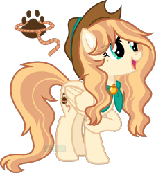 Size: 1100x1220 | Tagged: safe, artist:star-gaze-pony, derpibooru import, oc, oc:honey print apple, pegasus, pony, female, hat, mare, simple background, solo, transparent background