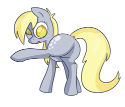 Size: 573x493 | Tagged: safe, artist:cookieboy011, derpibooru import, derpy hooves, pegasus, bubble butt, butt, simple background, solo, white background