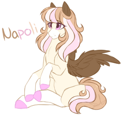 Size: 2232x2129 | Tagged: safe, artist:purplegrim40, derpibooru import, oc, oc:napoli scoop, pegasus, pony, colored wings, female, mare, simple background, solo, white background, wings