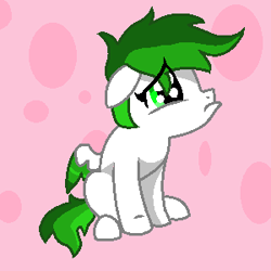 Size: 300x300 | Tagged: safe, artist:joan-grace, derpibooru import, oc, oc only, pegasus, pony, abstract background, frown, male, pegasus oc, sad, solo, stallion, two toned wings, wings