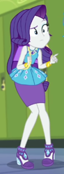 Size: 152x414 | Tagged: safe, derpibooru import, screencap, rarity, better together, equestria girls, fomo, cropped, rarity peplum dress, solo