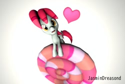 Size: 900x608 | Tagged: safe, artist:jasmindreasond, derpibooru exclusive, derpibooru import, oc, oc only, oc:tiny jasmini, pegasus, pony, 3d, cute, female, food, heart, mare, micro, ocbetes, open mouth, open smile, pegasus oc, ponies in food, simple background, smiling, smol, solo, source filmmaker, tiny, tiny ponies, tinyjabetes