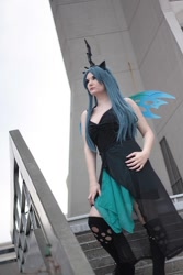 Size: 683x1024 | Tagged: safe, artist:agenttopangalawrence, derpibooru import, queen chrysalis, human, 2013, clothes, cosplay, costume, female, irl, irl human, photo