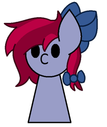 Size: 417x494 | Tagged: safe, artist:sugar cherry, derpibooru import, oc, oc only, oc:sugar cherry, earth pony, pony, bow, female, hair bow, mare, pawn pony, simple background, transparent background