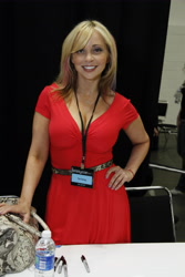 Size: 3456x5184 | Tagged: safe, derpibooru import, human, 2012, bronycon, bronycon 2012, hand on hip, irl, irl human, photo, smiling, tara strong, voice actor, water bottle
