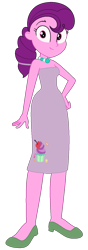 Size: 527x1502 | Tagged: safe, artist:louey, derpibooru import, sugar belle, equestria girls, clothes, dress, equestria girls-ified, high heels, jewelry, necklace, ponytail, shoes, wide hips