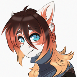 Size: 2000x2000 | Tagged: safe, artist:etoz, derpibooru import, oc, oc only, oc:maxwell, clothes, eyebrows, eyebrows visible through hair, long hair male, male, scarf, simple background, sketch, solo, stallion, white background