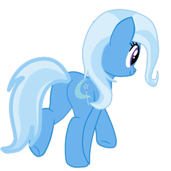 Size: 1128x1125 | Tagged: safe, artist:gmaplay, derpibooru import, trixie, pony, unicorn, ass, butt, female, plot, simple background, solo, the great and powerful ass, transparent background, trotting, vector