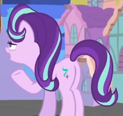 Size: 291x273 | Tagged: safe, derpibooru import, screencap, starlight glimmer, a matter of principals, butt, cropped, glimmer glutes, plot, solo