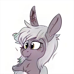 Size: 1024x1024 | Tagged: safe, artist:thisponydoesnotexist, derpibooru import, pony, bunny ears, cursed image, female, mare, neural network, scar