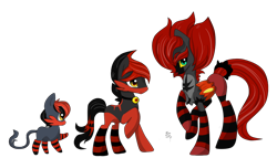 Size: 1024x586 | Tagged: safe, artist:projectblastart, derpibooru import, pony, clothes, commission, incineroar, litten, pokémon, ponified, ponymon, raised hoof, raised leg, simple background, smiling, socks, striped socks, torracat, transparent background