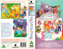 Size: 1286x1000 | Tagged: safe, derpibooru import, g1, my little pony: the movie (g1), cover art, united kingdom, vhs