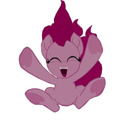 Size: 1280x1295 | Tagged: safe, artist:benpictures1, pinkie pie, earth pony, pony, my little pony: the movie, cute, diapinkes, falling, female, inkscape, mare, open mouth, smiling, solo, vector