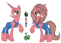 Size: 1280x908 | Tagged: safe, artist:cloefo05, artist:elementbases, derpibooru import, oc, oc only, pony, unicorn, base used, clothes, ear piercing, earring, female, horn, jewelry, mare, offspring, overalls, parent:big macintosh, parent:rarity, parents:rarimac, piercing, raised hoof, raised leg, reference sheet, simple background, solo, transparent background, unicorn oc