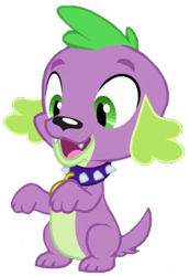 Size: 703x1024 | Tagged: safe, derpibooru import, editor:lonely fanboy48, spike, spike the regular dog, dog, better together, equestria girls, cute, male, open mouth, simple background, solo, spikabetes, transparent background, vector