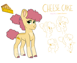 Size: 2093x1724 | Tagged: safe, artist:moccabliss, derpibooru import, li'l cheese, earth pony, pony, the last problem, alternate design, ambiguous gender, simple background, solo, white background