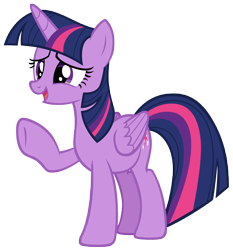 Size: 7070x7573 | Tagged: safe, artist:andoanimalia, derpibooru import, twilight sparkle, twilight sparkle (alicorn), alicorn, pony, father knows beast, female, open mouth, simple background, solo, transparent background, vector