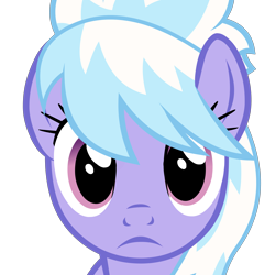 Size: 5000x5000 | Tagged: artist needed, safe, cloudchaser, pegasus, pony, bust, female, frown, looking at you, mare, portrait, simple background, solo, transparent background