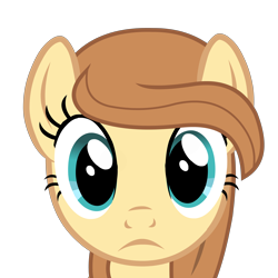 Size: 5000x5000 | Tagged: artist needed, safe, oc, oc only, oc:cream heart, earth pony, pony, bust, female, frown, looking at you, mare, portrait, simple background, solo, transparent background