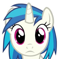 Size: 5000x5000 | Tagged: artist needed, safe, dj pon-3, vinyl scratch, pony, unicorn, :c, bust, female, looking at you, mare, mare stare, portrait, simple background, solo, transparent background