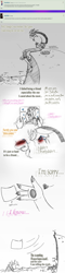 Size: 859x3569 | Tagged: safe, artist:chibi-n92, derpibooru import, discord, draconequus, ask, comic, dialogue, lineart, male