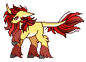 Size: 126x91 | Tagged: safe, artist:inspiredpixels, derpibooru import, oc, oc only, pony, animated, clothes, curved horn, ears, floppy ears, gif, horn, leonine tail, pale belly, raised hoof, raised leg, simple background, socks, transparent background, unshorn fetlocks