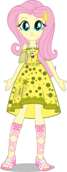 Size: 1024x2617 | Tagged: safe, artist:edy_january, derpibooru import, edit, fluttershy, equestria girls, clothes, dress, solo, spongebob squarepants, spongebob squarepants (character), spongeshy squarepants, spongshy, vector, vector edit