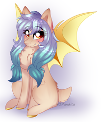 Size: 2100x2496 | Tagged: safe, artist:2pandita, derpibooru import, oc, bat pony, pony, female, mare, solo