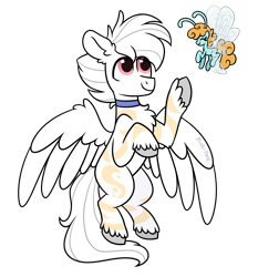 Size: 1400x1500 | Tagged: safe, artist:pink-pone, derpibooru import, oc, oc only, oc:arctic dust, breezie, pegasus, pony, simple background, transparent background