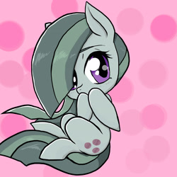 Size: 2048x2046 | Tagged: safe, artist:a.s.e, derpibooru import, marble pie, earth pony, pony, cute, female, looking at you, marblebetes, mare, shy, solo