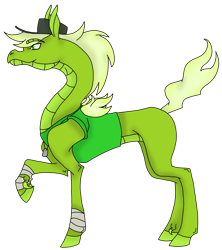Size: 2624x2949 | Tagged: safe, artist:agdapl, derpibooru import, dragon, hybrid, longma, arm wraps, clothes, crossover, hat, male, raised hoof, raised leg, scout, simple background, species swap, team fortress 2, transparent background