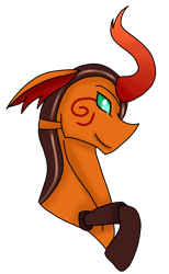 Size: 1992x3238 | Tagged: safe, artist:agdapl, derpibooru import, changedling, changeling, bust, changedlingified, crossover, curved horn, horn, male, scout, simple background, smiling, species swap, team fortress 2, transparent background